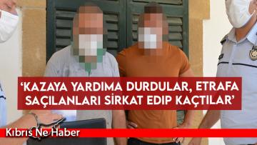 ‘Kazaya yardıma durdular, etrafa saçılanları sirkat edip kaçtılar’