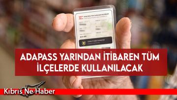 Adapass Yarından İtibaren Tüm İlçelerde Kullanılacak