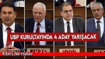 UBP Kurultayında 4 aday yarışacak