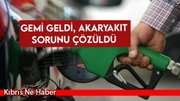 Gemi geldi, akaryakıt sorunu çözüldü