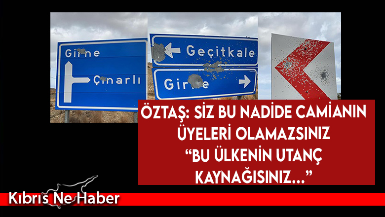 Öztaş: Siz bu nadide camianın üyeleri olamazsınız