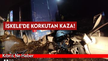 Lastik tamiri yapan araca arkadan çarptı