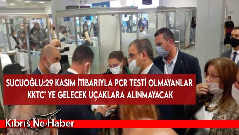 Sucuoğlu, Ercan Havalimanı’nda incelemelerde bulundu..