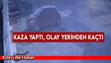 Kaza yaptı, olay yerinden kaçtı