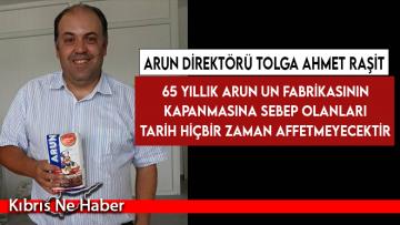 ARUN Direktörü Raşit: Türkiye’nin un fabrikalarıyla rekabet etmek imkansız
