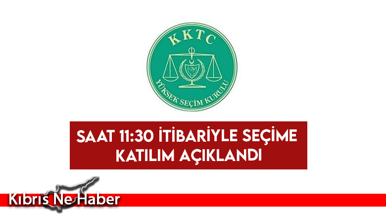 Saat 11:30 itibariyle seçime katılım açıklandı
