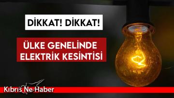 Dönüşümlü elektrik kesintisi yapılacak