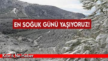 Selvili Tepe’den Girne Boğaz’a kadar kar yağdı