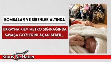 Ukrayna Kiev metro sığınağında bebek dünyaya geldi