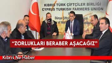 Dursun Oğuz, Kıbrıs Türk Çiftçiler Birliği’ni ziyaret etti