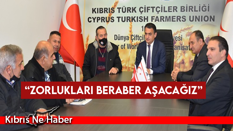 Dursun Oğuz, Kıbrıs Türk Çiftçiler Birliği’ni ziyaret etti