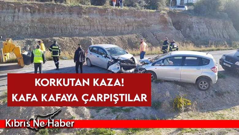 Girne- Tatlısu Anayolunda korkutan kaza! 3 yaralı