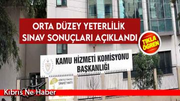 Orta Düzey Yeterlilik Sınav sonuçları açıklandı