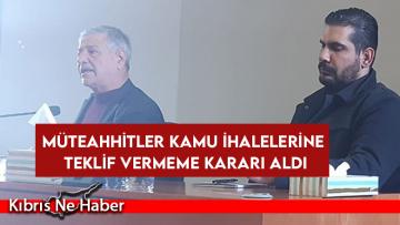 Müteahhitler kamu ihalelerine teklif vermeme kararı aldı