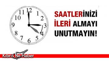 Yaz saati uygulaması başladı