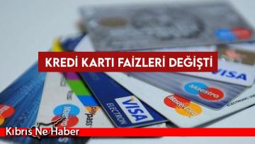 Kredi kartı faizleri değişti