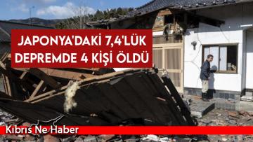 Japonya’daki 7,4’lük depremde 4 kişi öldü
