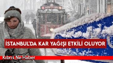 İstanbul’da kar yağışı etkili oluyor