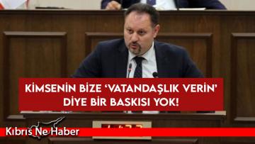 Kimsenin bize ‘vatandaşlık verin’ diye bir baskısı yok!