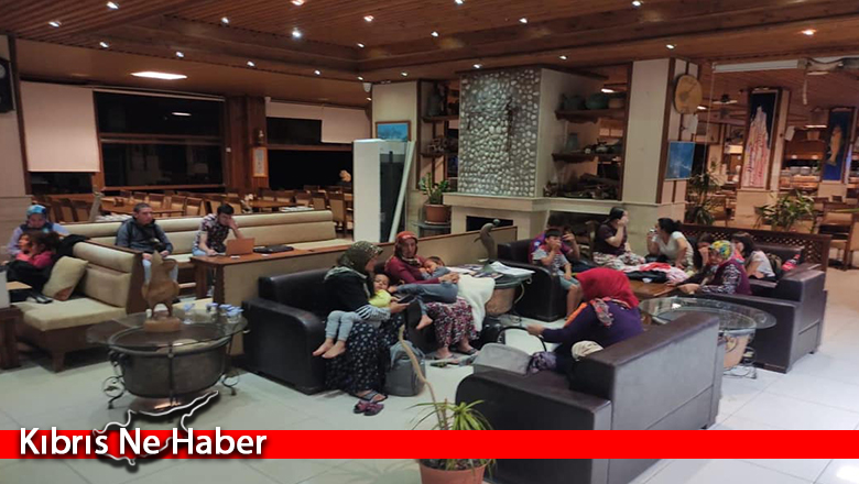 Tahliye edilen aileler Kaplıca Otel’de
