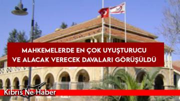 Mahkemelerde en çok uyuşturucu ve alacak verecek davaları görüşüldü