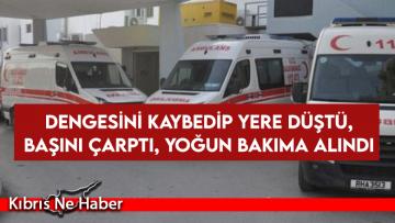 Alkollü şahıs düşerek yaralandı