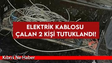 Elektrik kablosu çalan 2 kişi tutuklandı!