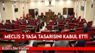 Meclis 2 yasa tasarısını kabul etti