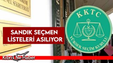 Sandık Seçmen Listeleri Asılıyor