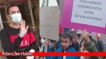Kanser tedavisi gören öğretmene duygusal sürpriz! Öğrencileri yalnız bırakmadı