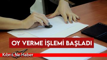 KKTC’de Yerel Seçimler için oy verme işlemi başladı