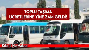 Toplu taşıma ücretlerine yine zam geldi!