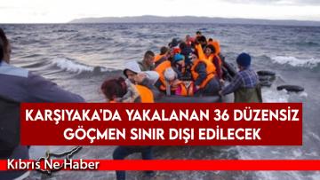 Karşıyaka’da yakalanan 36 düzensiz göçmen sınır dışı edilecek