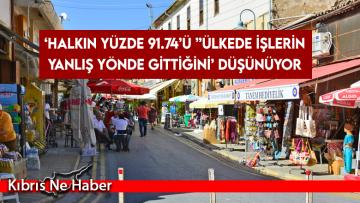 ‘Halkın yüzde 91.74’ü ”ülkede işlerin yanlış yönde gittiğini’ düşünüyor