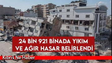 24 bin 921 binada yıkım ve ağır hasar belirlendi