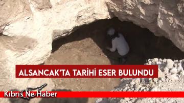 Alsancak’ta tarihi eser bulundu