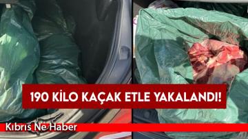 Metehan Kara Giriş Kapısında 190 kilo kaçak etle yakalandı!
