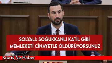 Solyalı: Soğukkanlı katil gibi memleketi cinayetle öldürüyorsunuz
