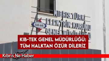 Kıb-Tek Genel Müdürlüğü: Tüm halktan özür dileriz