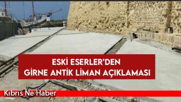 Eski Eserler ve Müzeler Dairesi: Girne Antik Liman’daki beton zemin sökülüp yerine çakıl taşı döşenecek