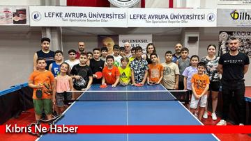 Gençlerin masa tenisi ilgisi camiayı gelecek adına umutlandırıyor