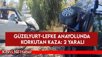 Virajı alamadı, karşıdan gelen araçla çarpıştı! 2 yaralı