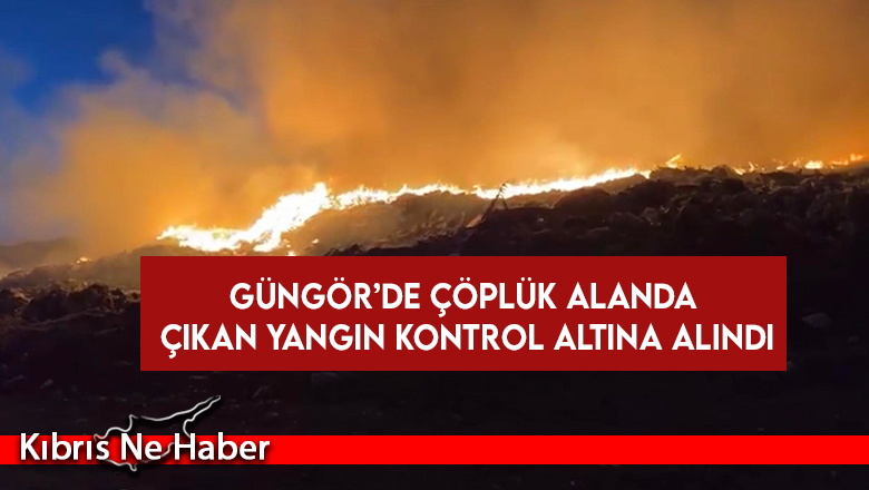 Çöplük alanda çıkan yangın kontrol altına alındı