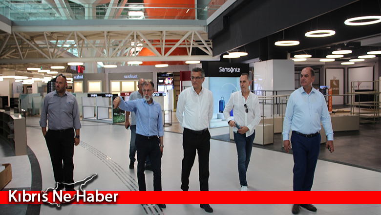 Erhürman yeni Ercan Havalimanı’nda incelemelerde bulundu
