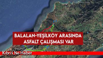 Balalan-Yeşilköy arasında asfalt çalışması var
