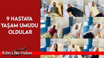 9 donörden 9 hastaya yaşam umudu