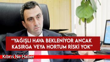 Meteoroloji Dairesi Müdürü: Yağışlı Hava Bekleniyor Ancak Kasırga Veya Hortum Riski Yok