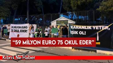 CTP Gazimağusa İlçe Örgütü, Namık Kemal Lisesi önünde eylem gerçekleştirdi