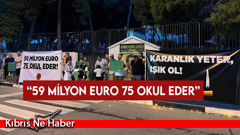 CTP Gazimağusa İlçe Örgütü, Namık Kemal Lisesi önünde eylem gerçekleştirdi