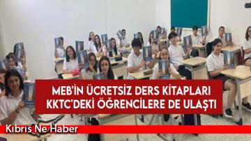 MEB’in ücretsiz ders kitapları KKTC’deki öğrencilere de ulaştı